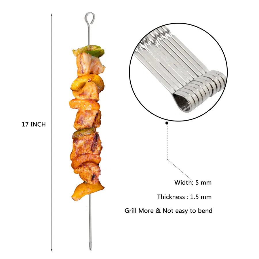 Asmoke BBQ Set (Includes Two Meat Claws, a Pellet Smoker Tube and Metal Skewers) — image 4
