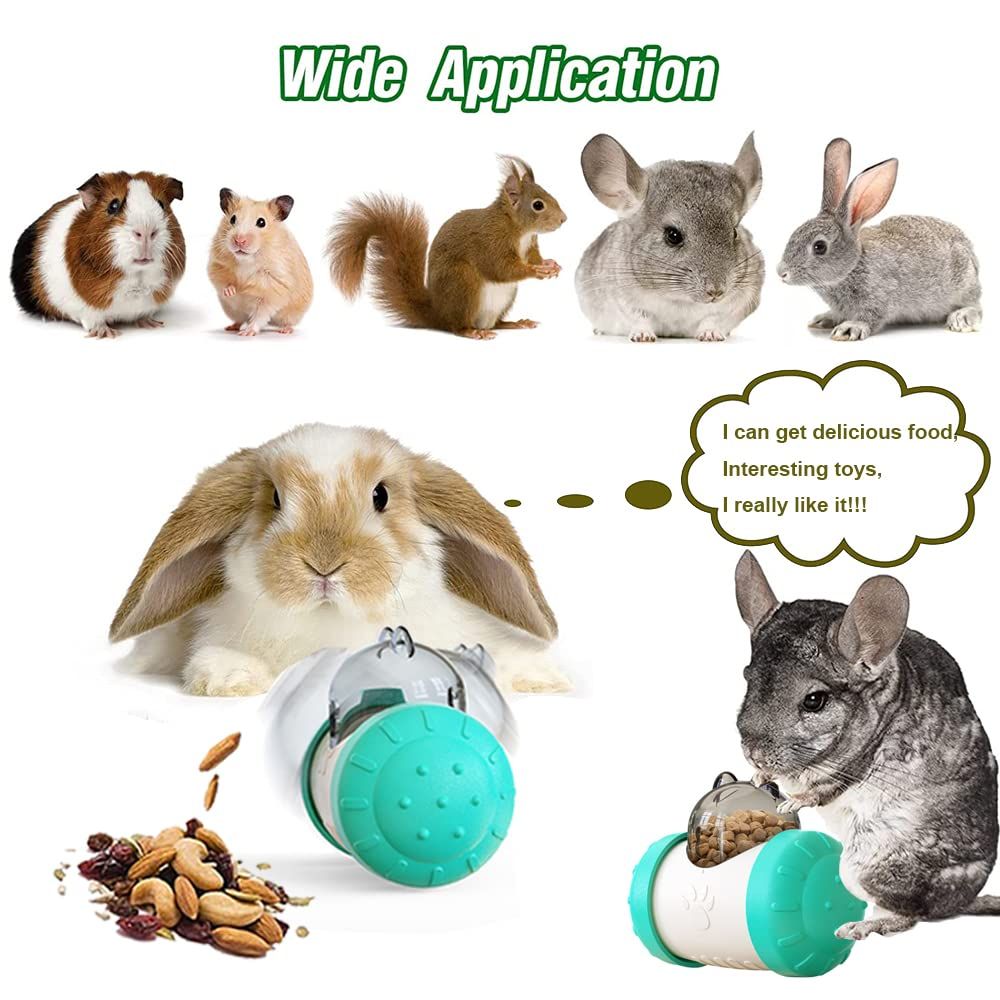 Interactive Treat Ball for Rabbits, Roll and Push, Dried Herbs or Dried Fruit, Snack Toy Ball for Rabbits — image 4