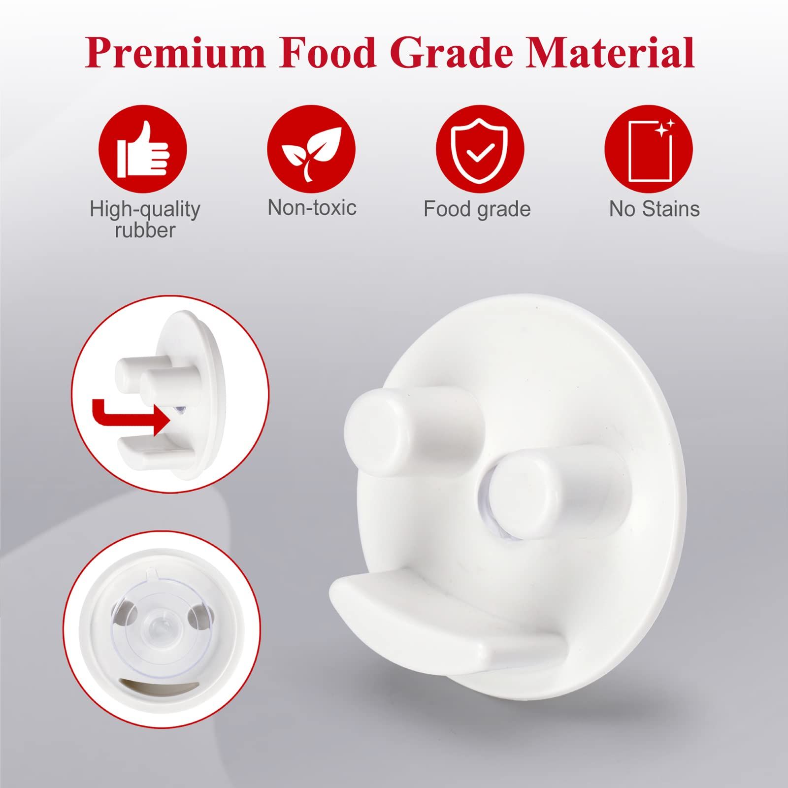 Sponge Holder, Sink w/Suction Cup Installation, Sponge Organizer for Kitchen/Bathroom Sink,(Sponge Not Included), White — image 4
