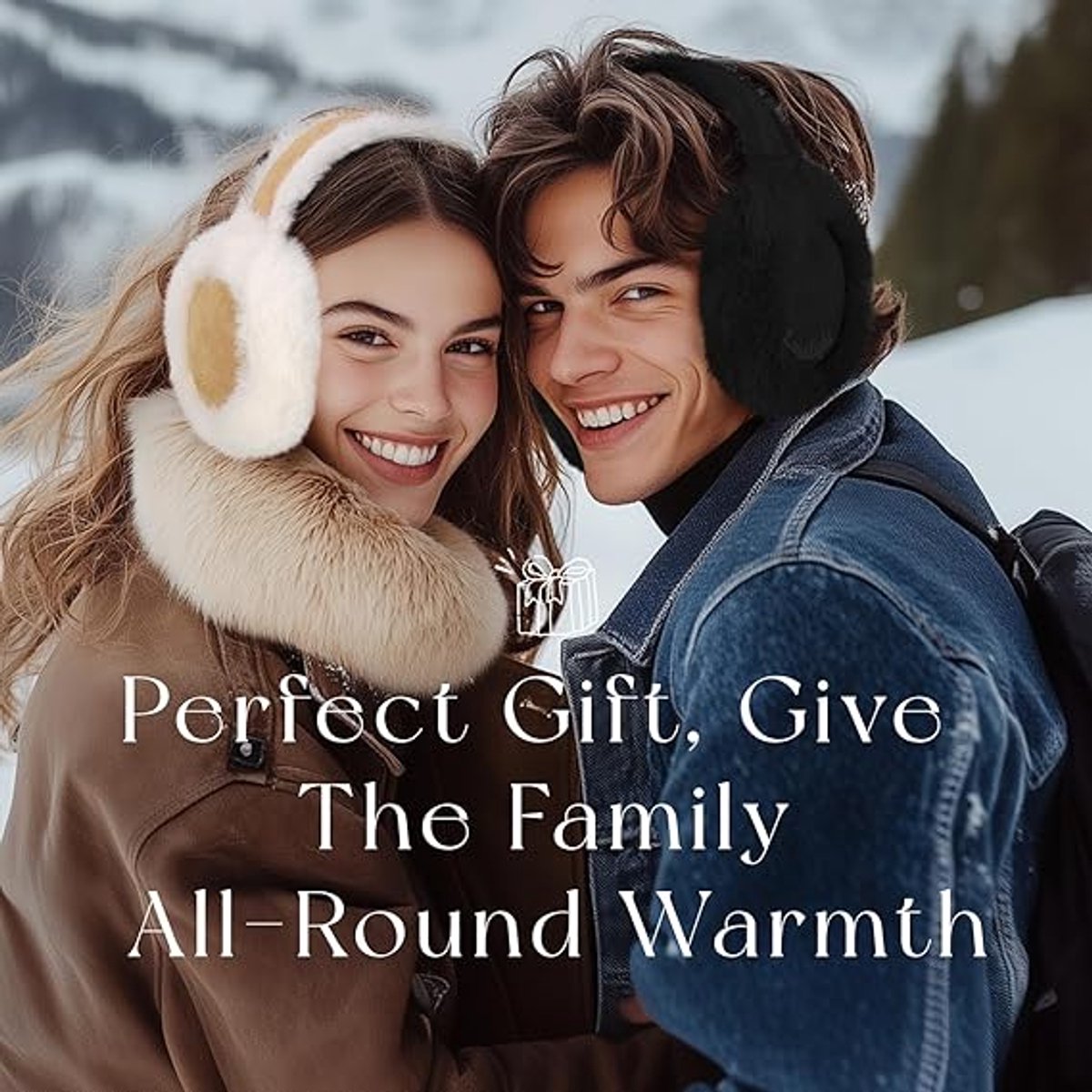 Warm earmuffs - Foldable, cute plush earmuffs - Soft and skin-friendly - Stylish and versatile - Protect your ears from the cold - black — image 3