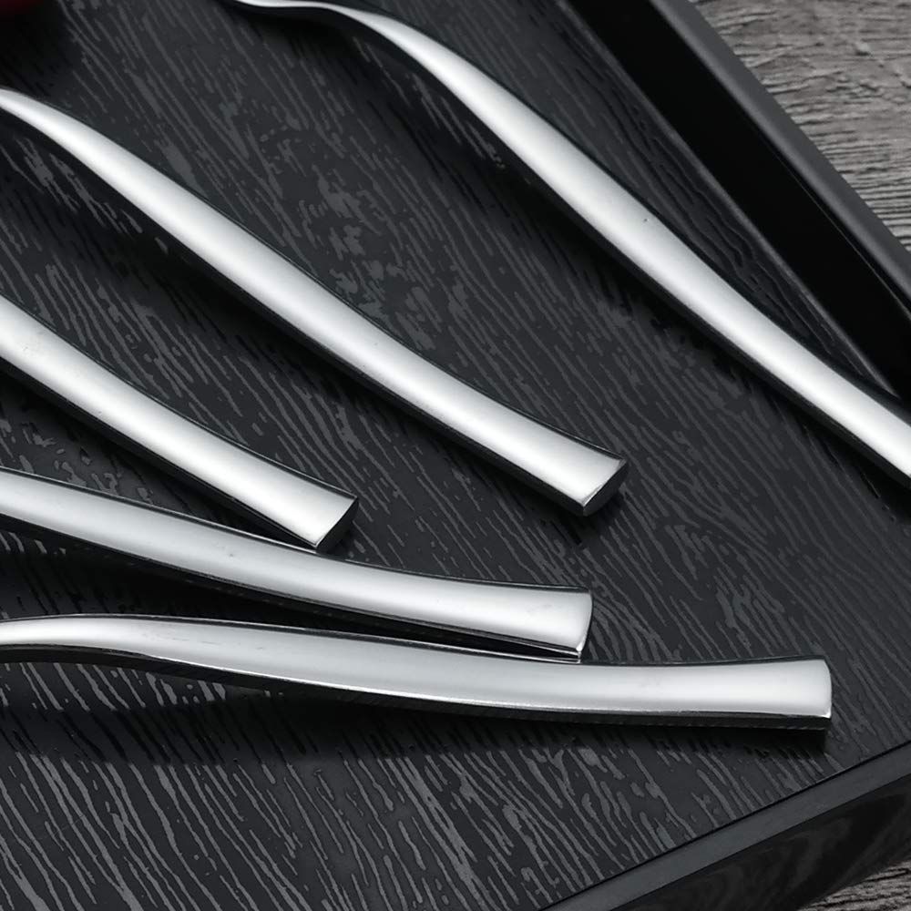8-Piece Stainless Steel 2-Prong Appetizer Forks, Small Forks, Fruit Fork Stainelss Prong Mini Meat Fork Fruit Tasting Fork — image 2