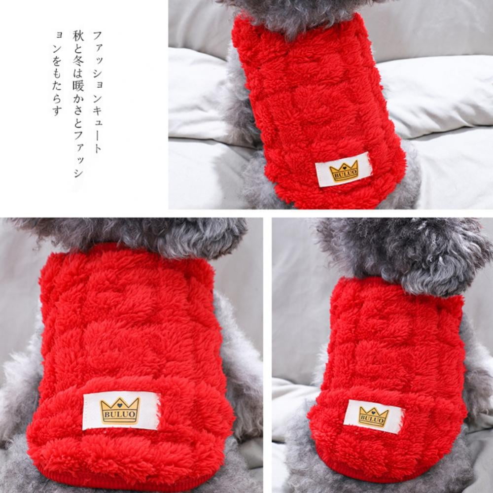 Cat Sweaters Kitty Sweater for Cats Knitwear,Small Dogs Kitten Clothes Male and Female,High Stretch,Soft,Warm Dog Clothes for Small Dog and Cat Winter S Red — image 3