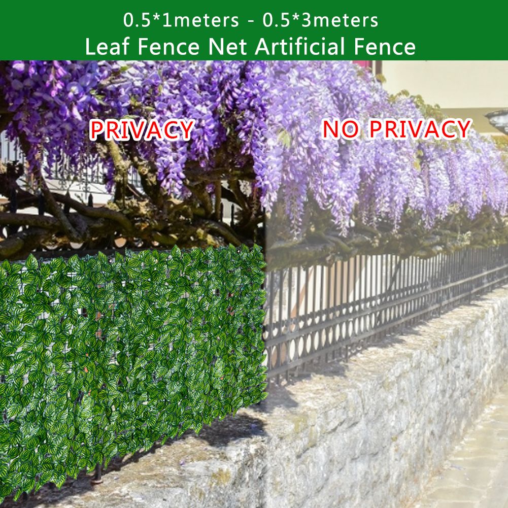 Artificial Leaf Screening Roll UV Fade Protected Hedging Wall Landscaping Garden Fence Balcony Screen for Indoor Outdoor Decor — image 4