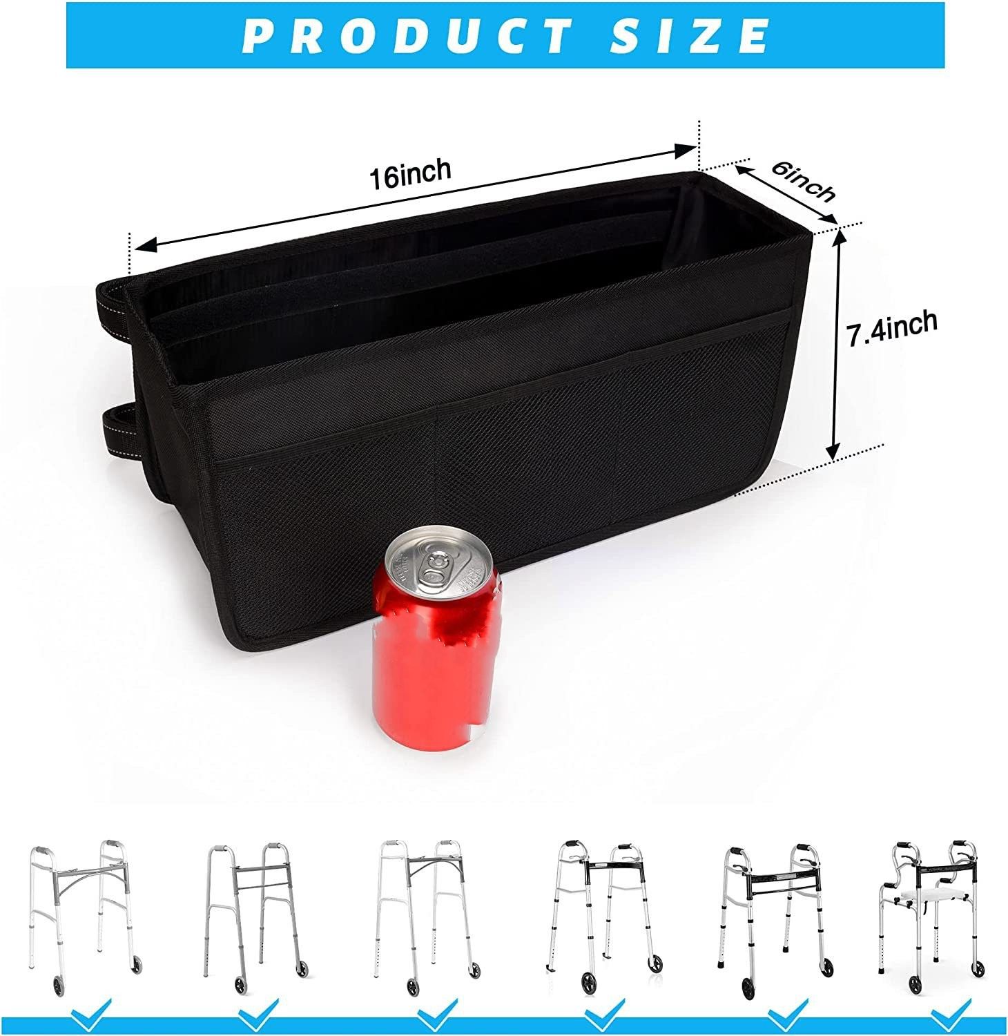 Upgrade Basket Walker Bag Water Cup Holder, Foldable Storage Bag with Big Capacity & Never Tipping Over, Best Gift for Family โ image 5
