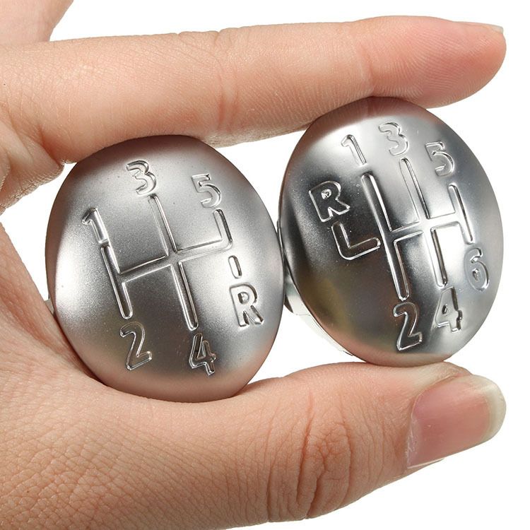 Car Gear Shift Lever Knob Stick Head,Speed Gear Shifter Emblem Cap Gear Shift Knob Replacement Parts(2pcs)