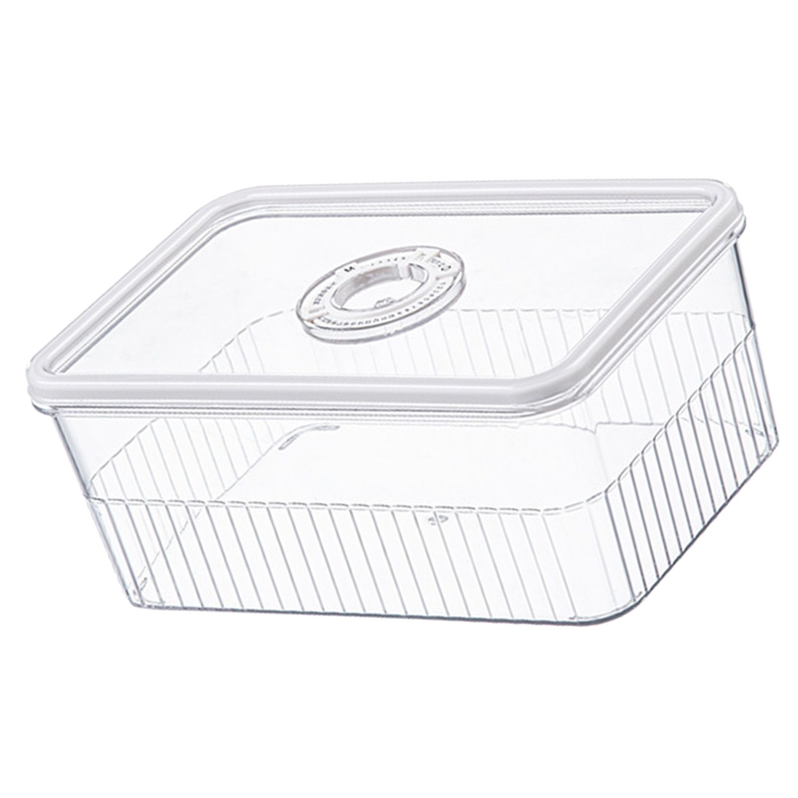 Refrigerator Storage Box with Lids Plastic Transparent Sealed Fridge Food Storage Containers for Fruits Vegetables M โ image 3