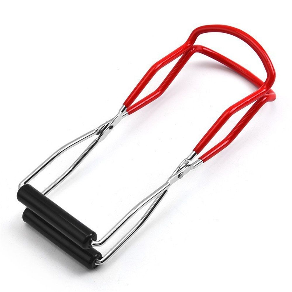 2 pack Canning Jar Lifter Tongs, Jar Lifter with Grip Handle for any size Canning Jars Glass Jars and Secure Grip(red) — image 2