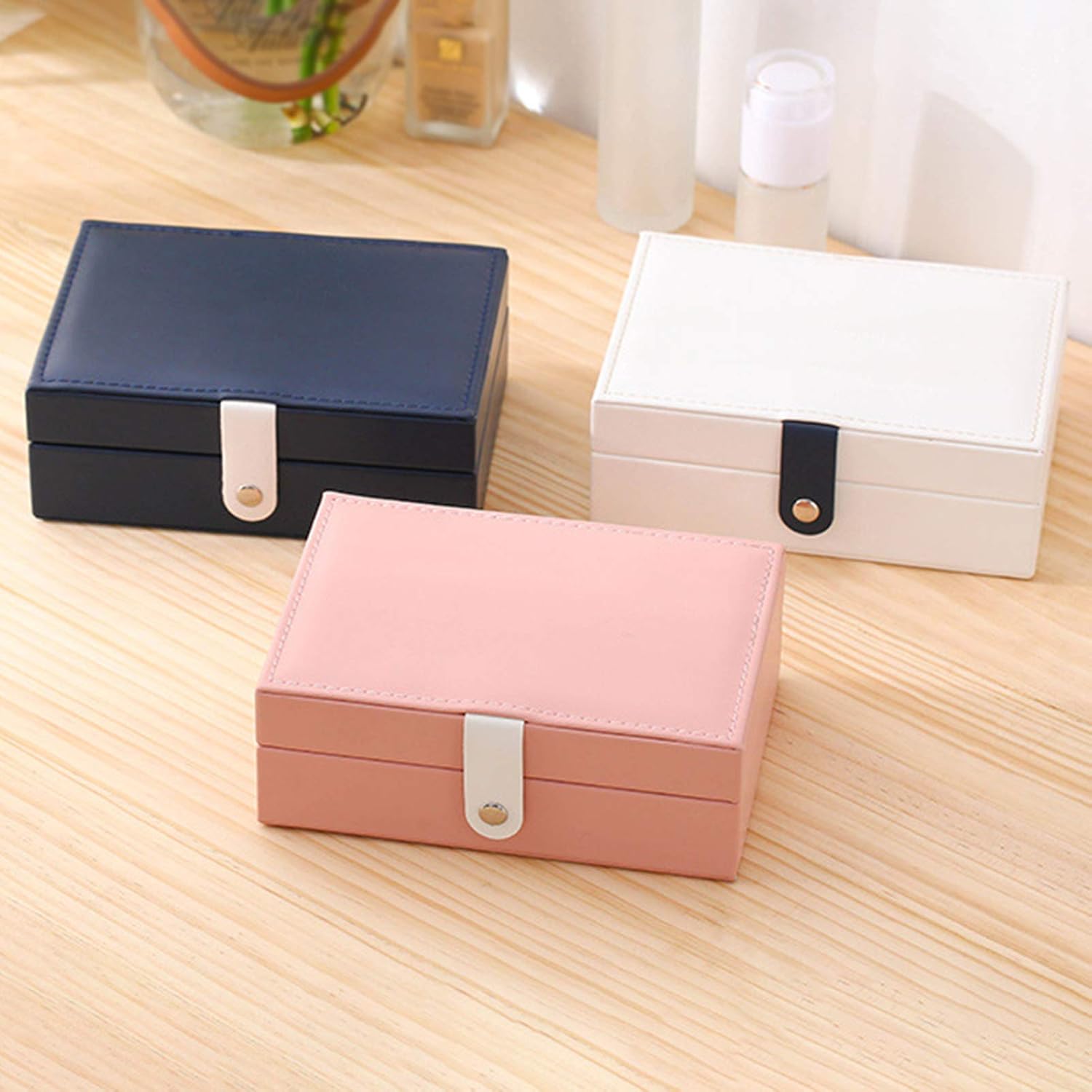 Stylish and Functional PU Leather Jewelry Storage Box for Organized Accessories โ image 3