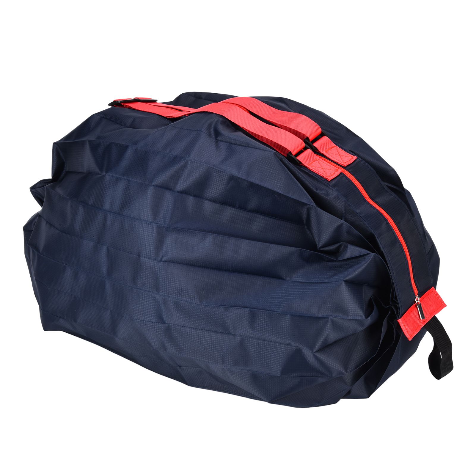Stylish Reusable Shopping Bag Oxford Cloth Portable Foldable High Capacity Shoulder Bag Waterproof ToteDark Blue โ image 3
