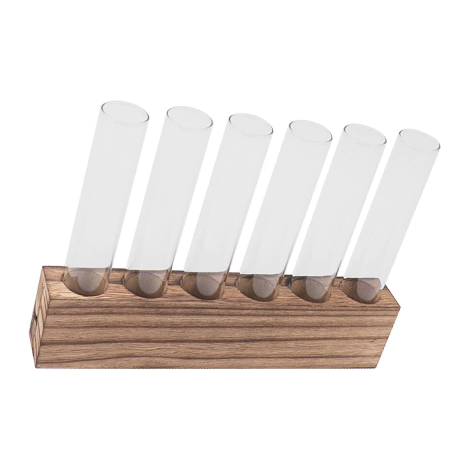 Glass Plant Propagation Station Plant Propagation Tubes Desktop Plant Terrarium With Wooden Stand Mini Test Tube Home Decor 6 Tubes โ image 4