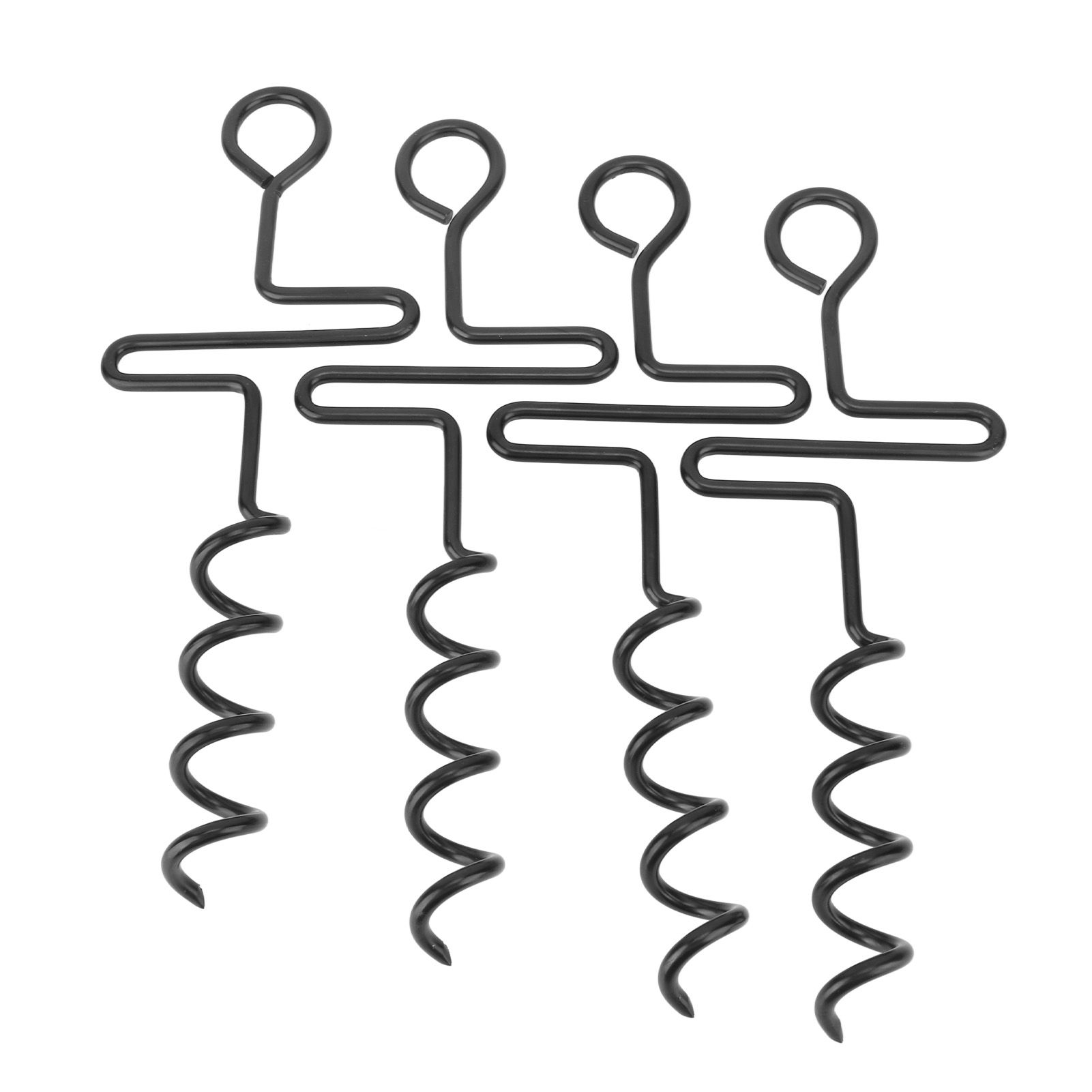 4PCS Spiral Tent Tacks Iron Stable Spiral Type Heavy Duty Spiral Tent Stake for Tent Trampolines Garden Fence โ image 6