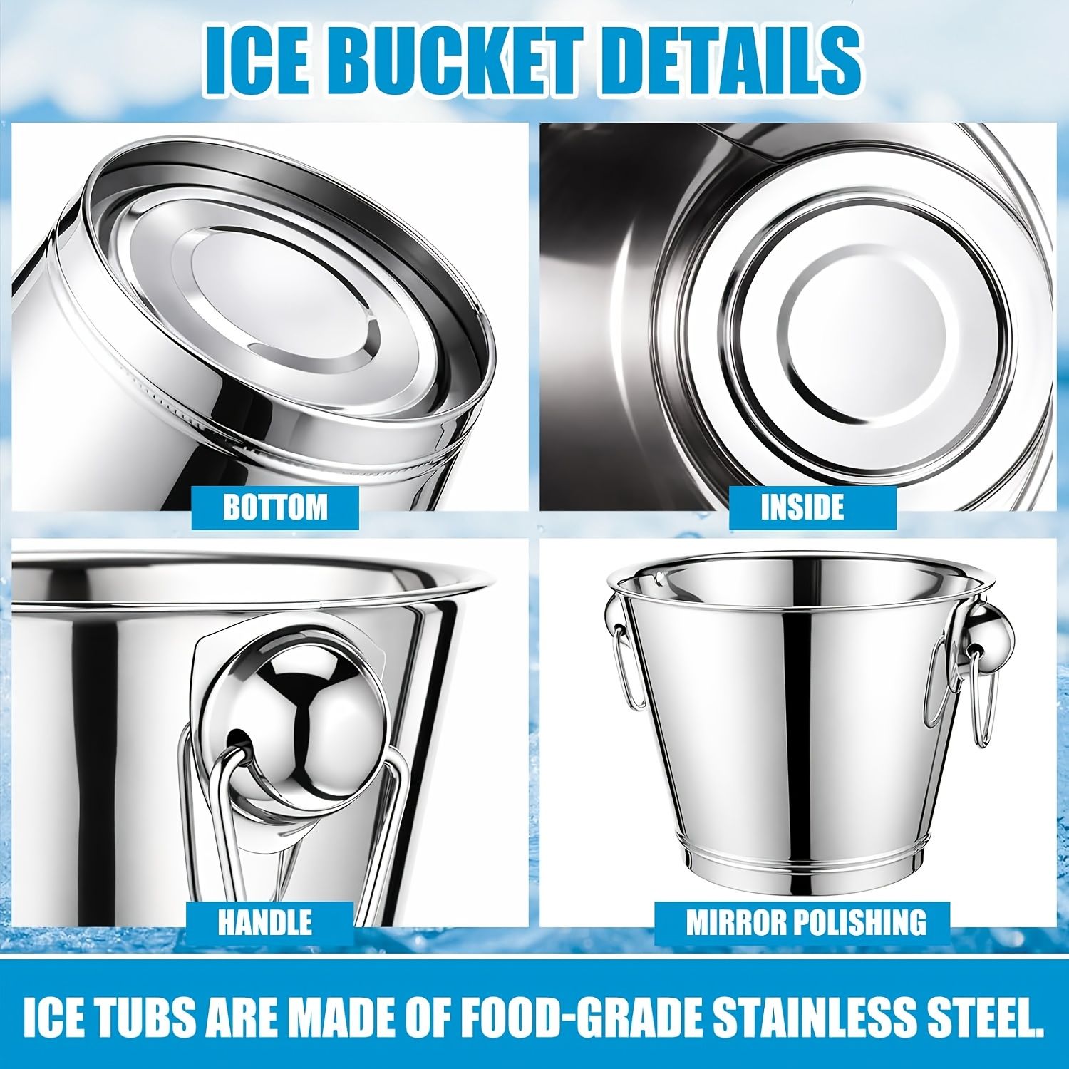 metal champagne cooler โ image 3