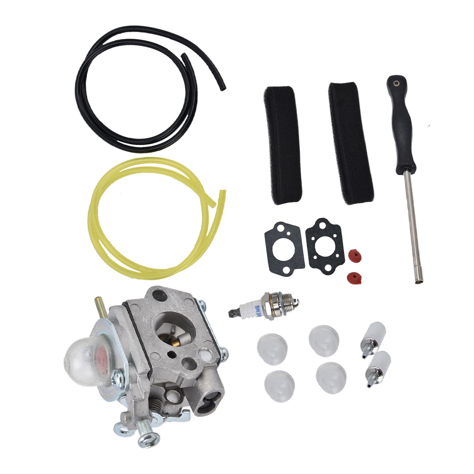 753-06190 Carburetor with Fuel Filter Air Filter Primer Bulb Kit for Troybilt TB22EC TB32EC TB80EC TB22 TB21EC — image 5