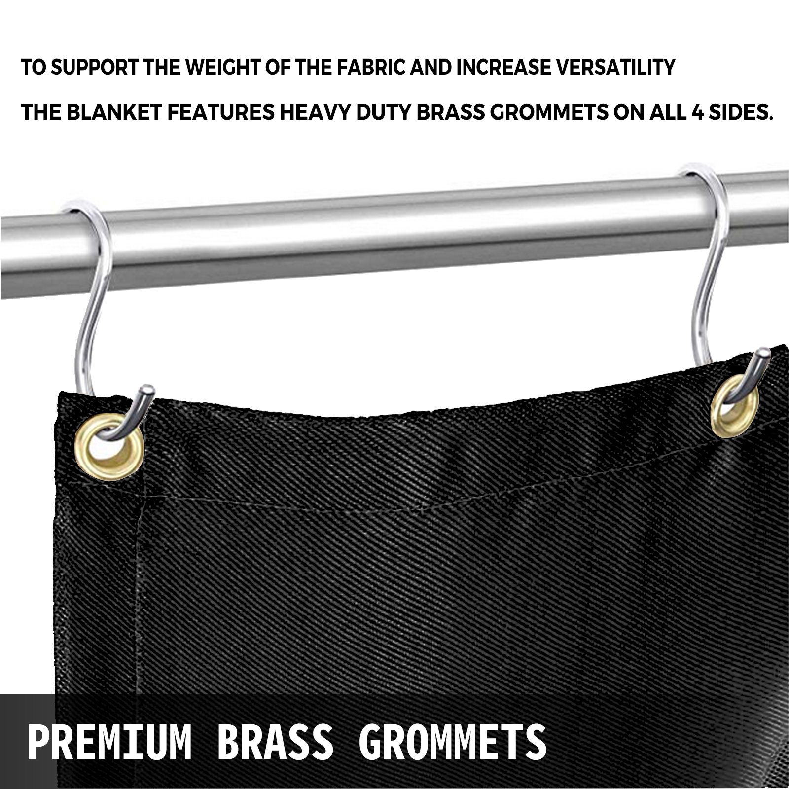 10 x 10 Ft Welding Blanket Black Fiberglass Blanket Portable Fiberglass Fire Retardant Blanket Welding Mat Welding Fireproof Thermal Resistant Insulation With โ image 5