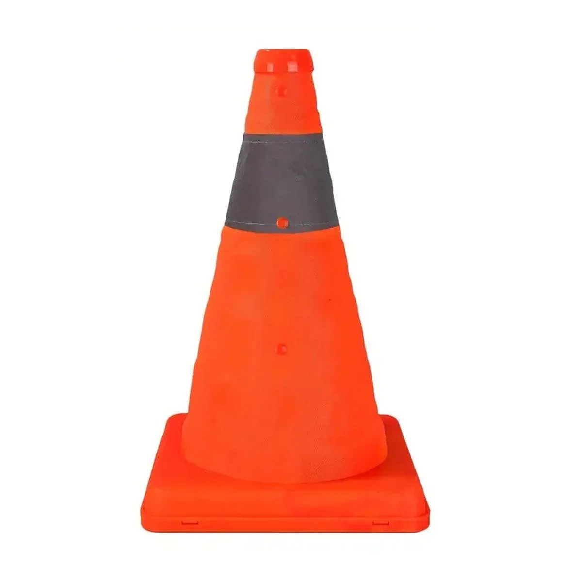 Folding Road Warning Reflective Barrier Cone Emergency Traffic Expansion Safety - 70cm