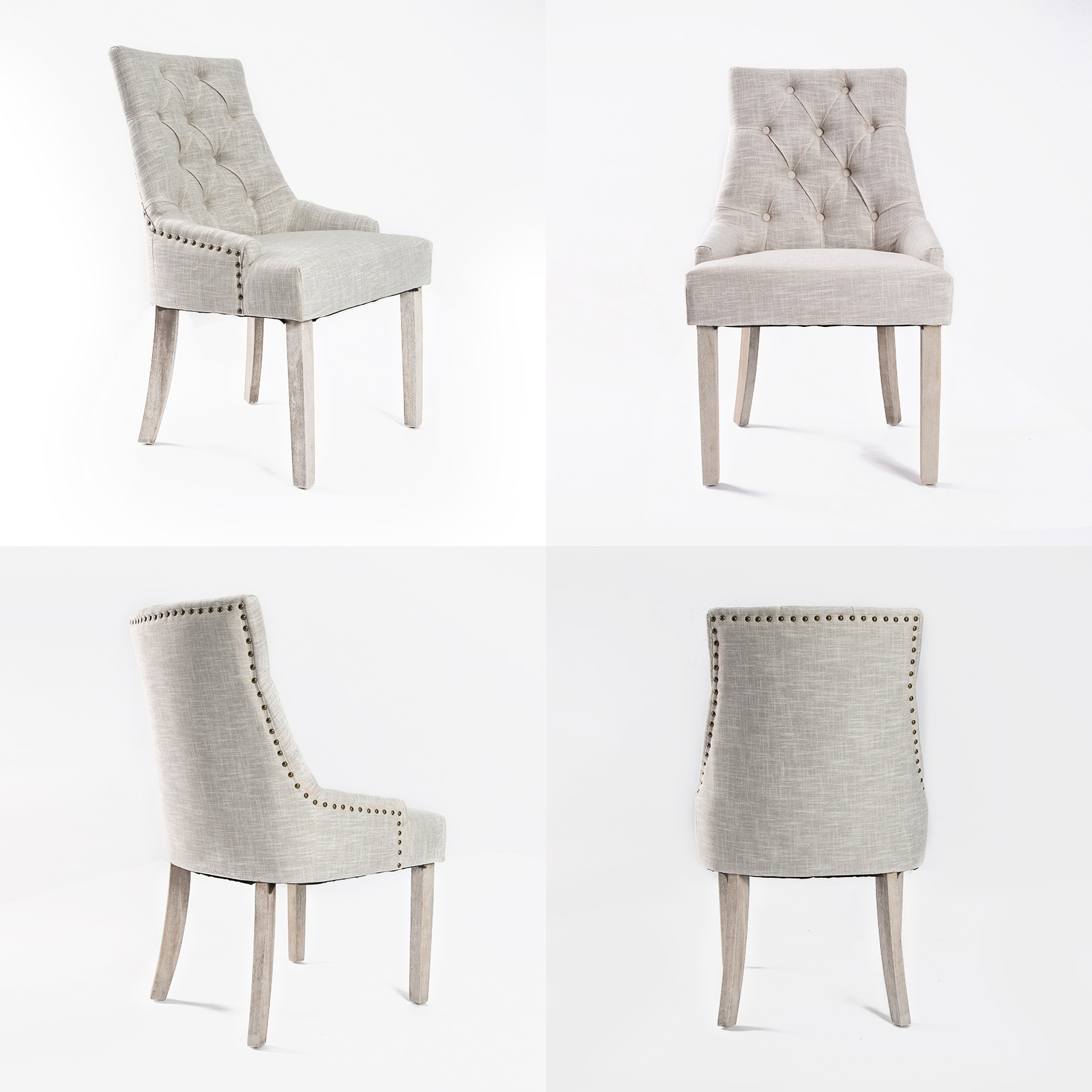 French Provincial Dining Chair Oak Leg AMOUR CREAM โ image 4