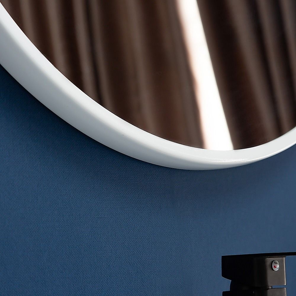 90cm Round Wall Mirror Bathroom Makeup Mirror by Della Francesca — image 4