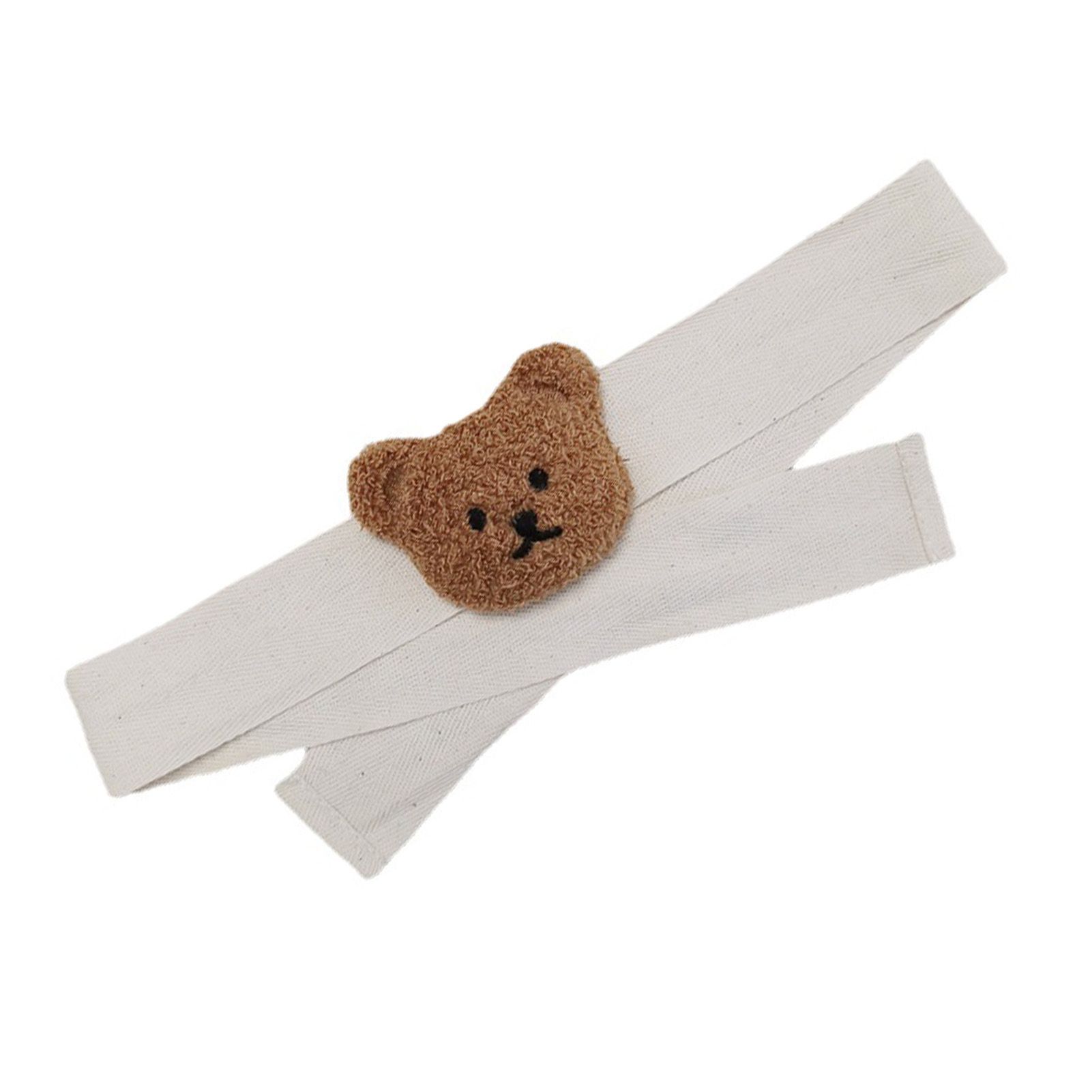 Curtain Tiebacks Embroidered Bear Head Curtain Strap Tie Rope Children Room Decoration Brown Bear โ image 2