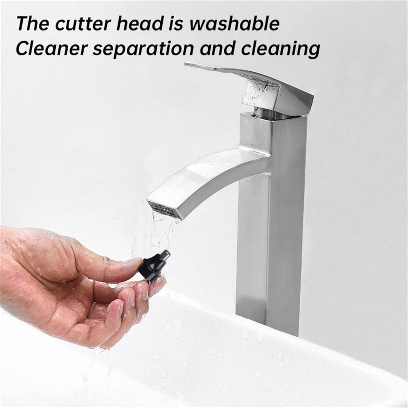 Electric Nose Ear Hair Trimmer Remover Men Rechargeable Electric Men's Nose Hair Trimmer Mini Beauty Salon Lighting β image 4