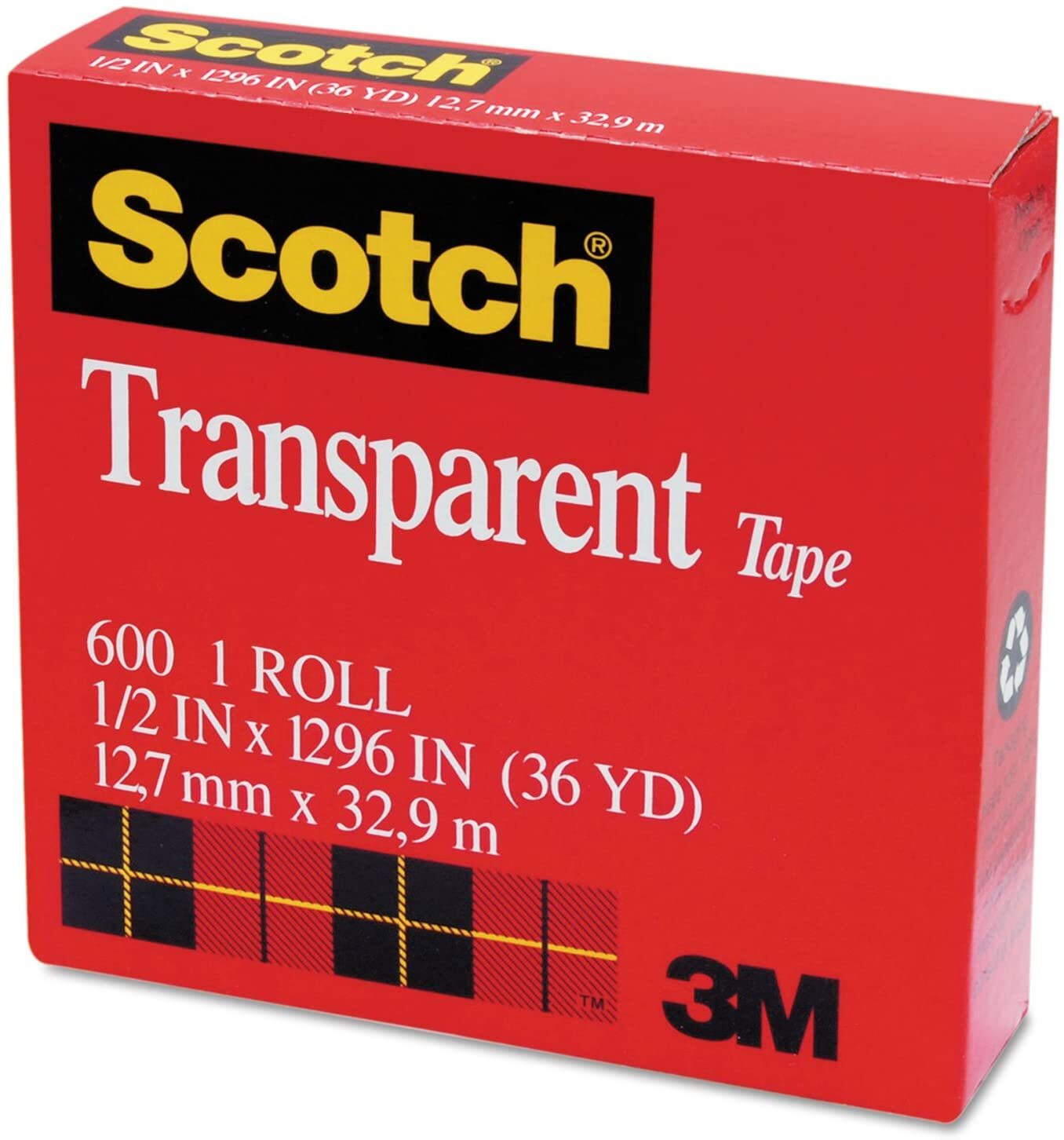 Scotch 3M Transparent Tape 12.7mm x 32.9m - MADE IN USA โ image 3