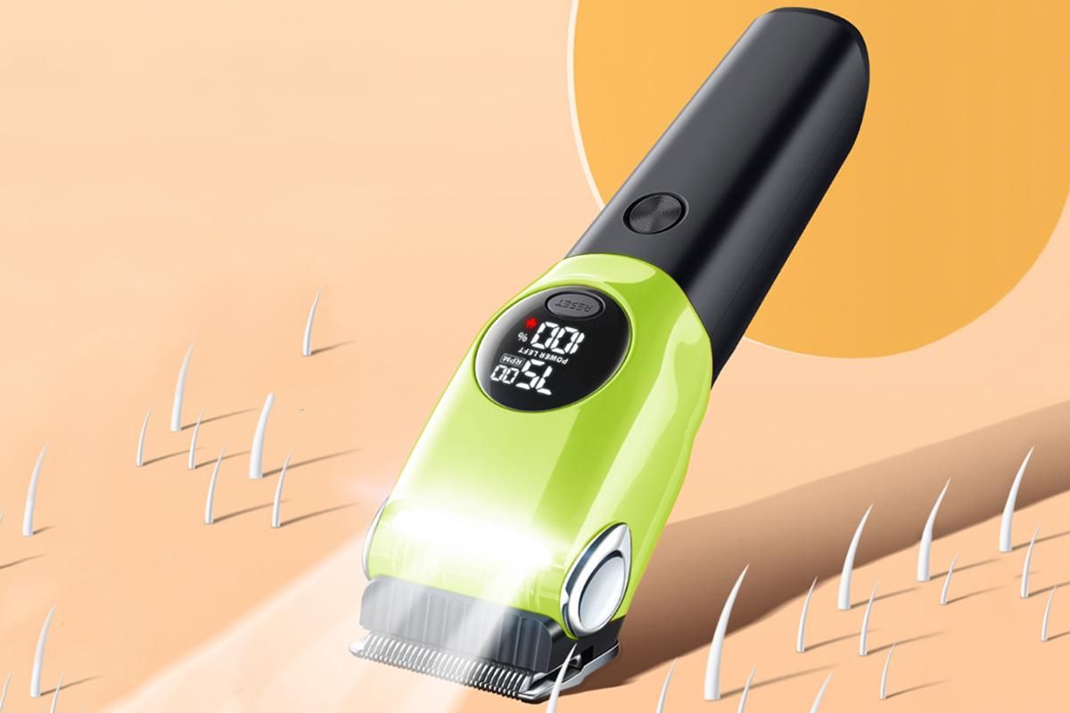 Dog Clipper Low Noise Dog Grooming Kit Rechargeable 3-Speed With LCD Display for Dogs Cats Pets — image 3