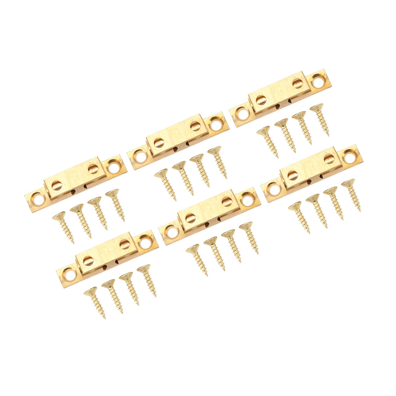 6 Set Cabinet Door Catch Brass Cabinet Door Closet Ball Tension Catch Latch with Gold Screw for Most Cabinets 50mm / 2in โ image 2