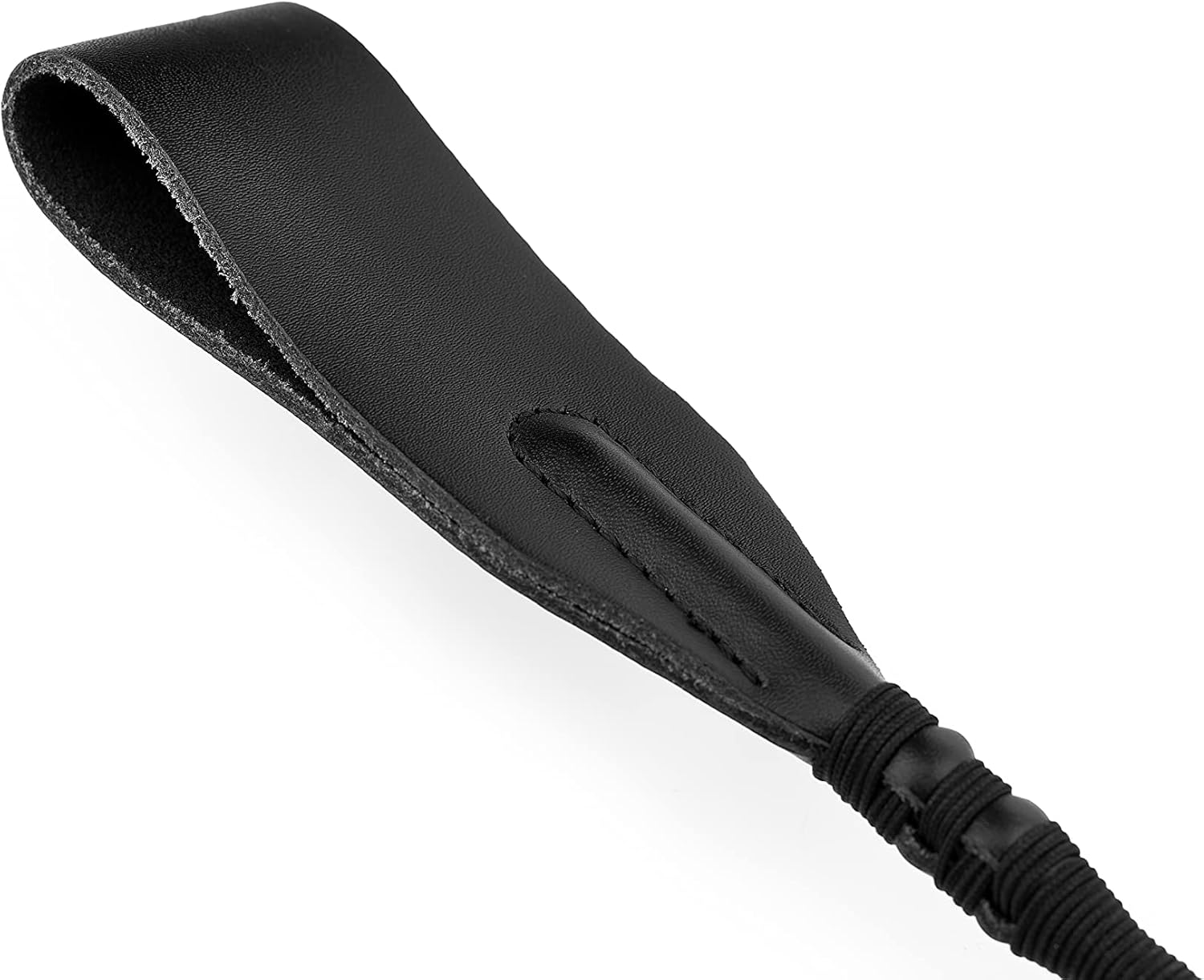 Horse Whip 27" Crop 18" Faux Leather Set Black Riding Whip Horse and Crops Equestrian Horse Whip Set — image 6