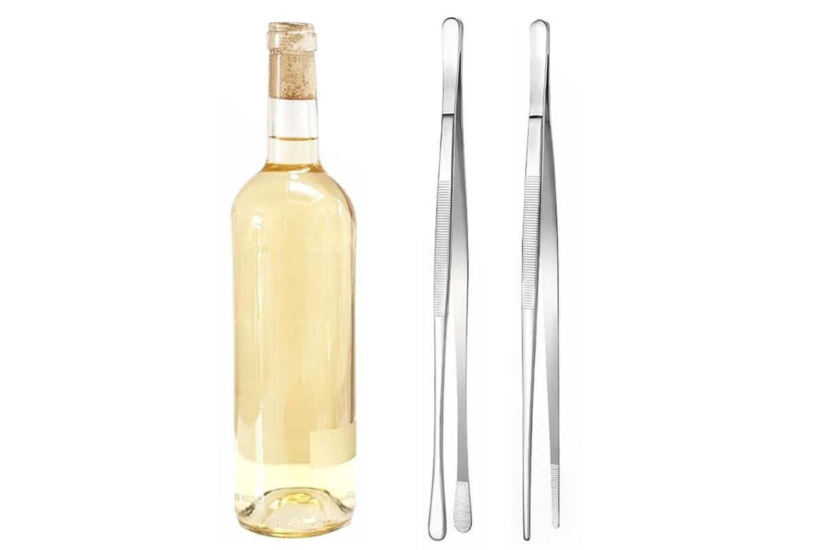 2 Pack 30cm BBQ Tongs Stainless Steel Round and Straight Head for Grilling Cooking - Silver โ image 5