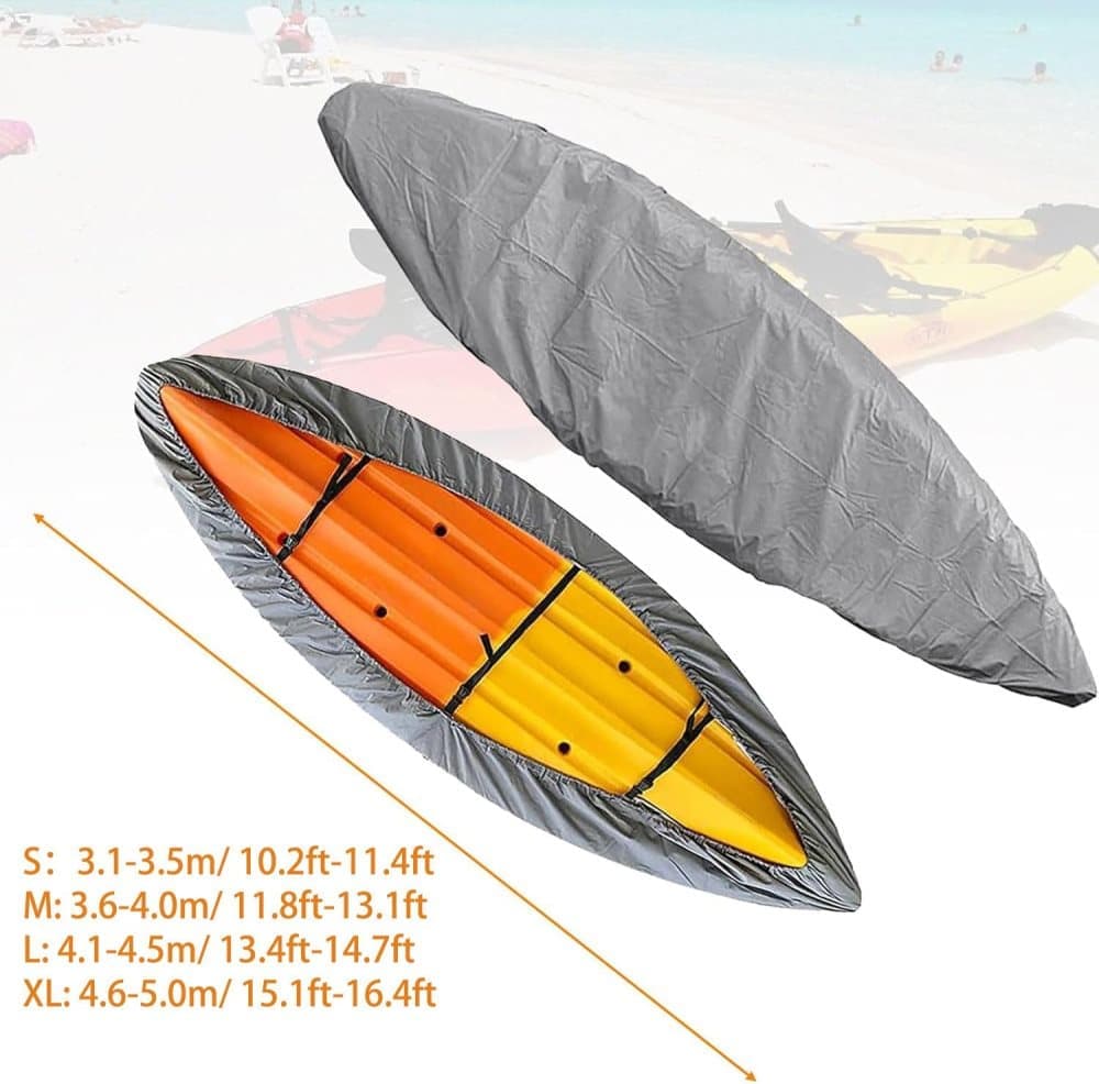 420D Waterproof Kayak Canoe SUP Cover, Universal Outdoor Boat Cover with Dust and UV Protection, 420D(XL) — image 2