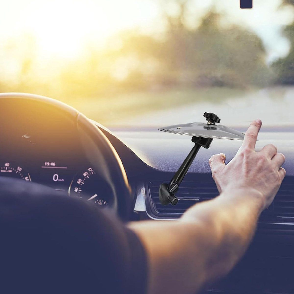 Anti - crash cymbals for cars 2 pieces Car cymbal air vents for vent for drum for Replacement Part, Easy to Use โ image 5