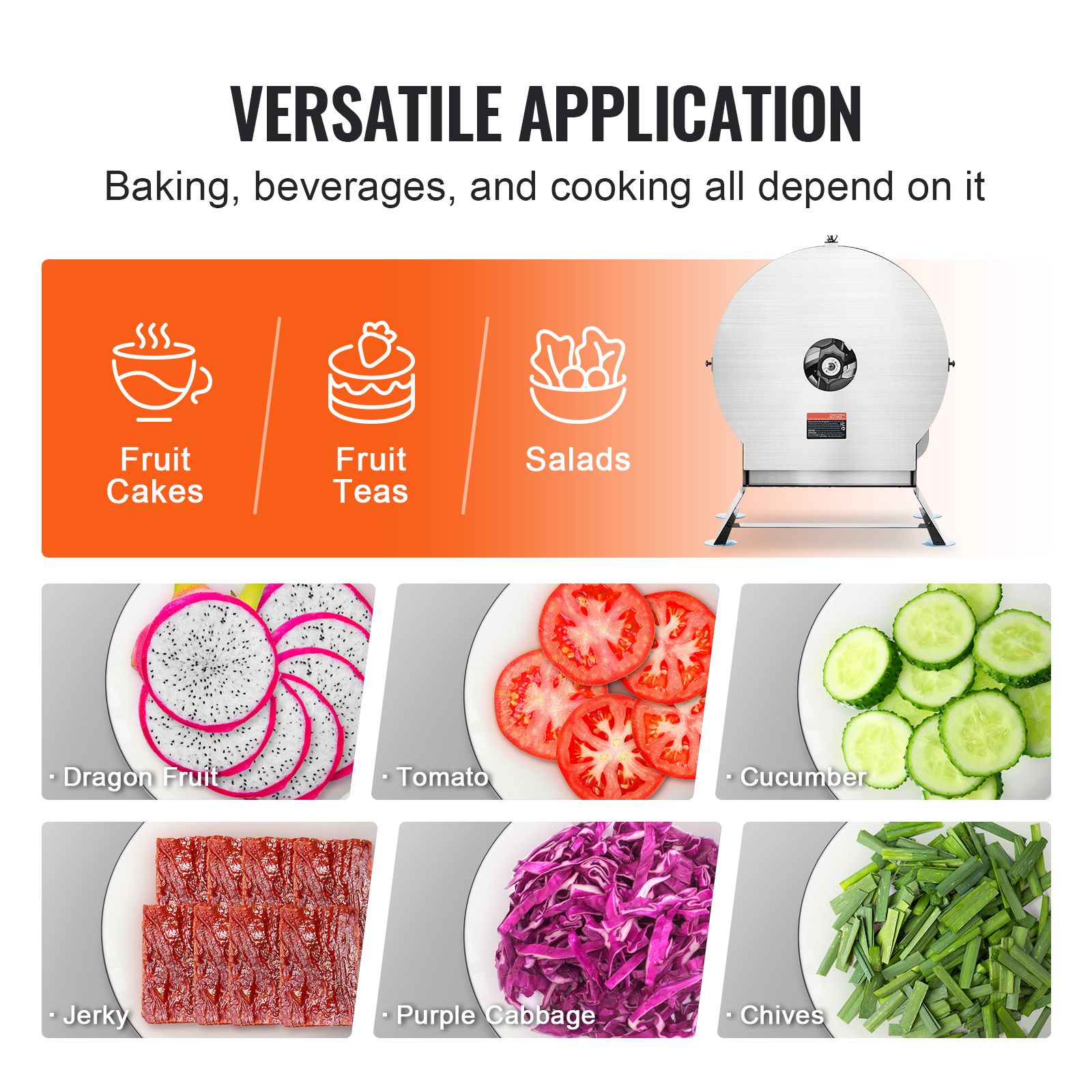 Electric Vegetable Slicer, 0-0.5"/0-12mm Thickness Adjustable Commercial Slicer Machine, Convertible to Manual, Stainless Steel Food Cutter Slicing Machine โ image 6
