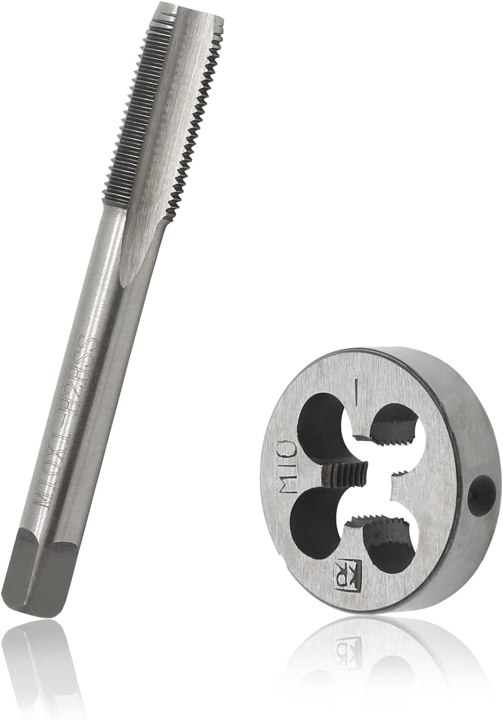 Biaungdo M10 × 1mm Tap and M10 × 1mm Die Metric Right Hand Thread, HSS Right Hand Thread Tap and Die Set — image 5