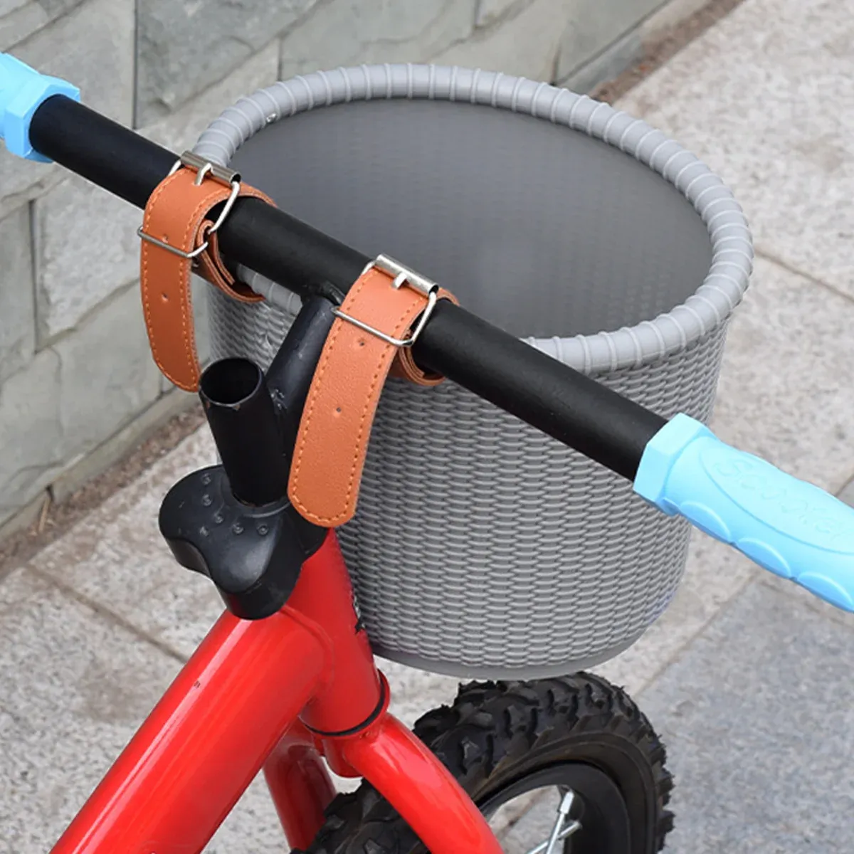 Lightweight Woven Bike Basket Handlebar Storage for Small Bicycles β image 5