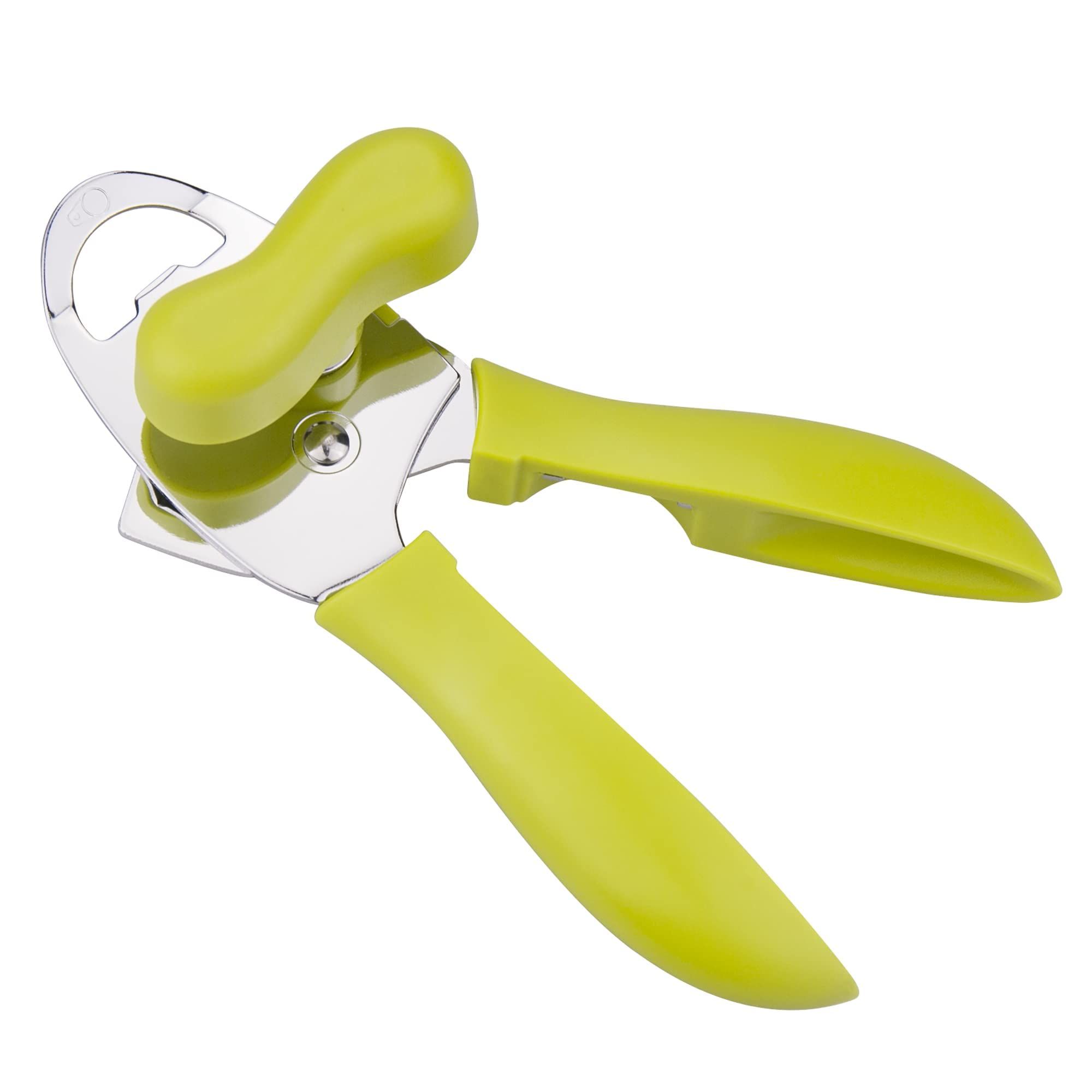 4-in-1 Stainless Steel Can Opener, Hand-Held Can Opener, Labor-saving Handle, Easy To Grasp And Heavy Load, Green — image 2