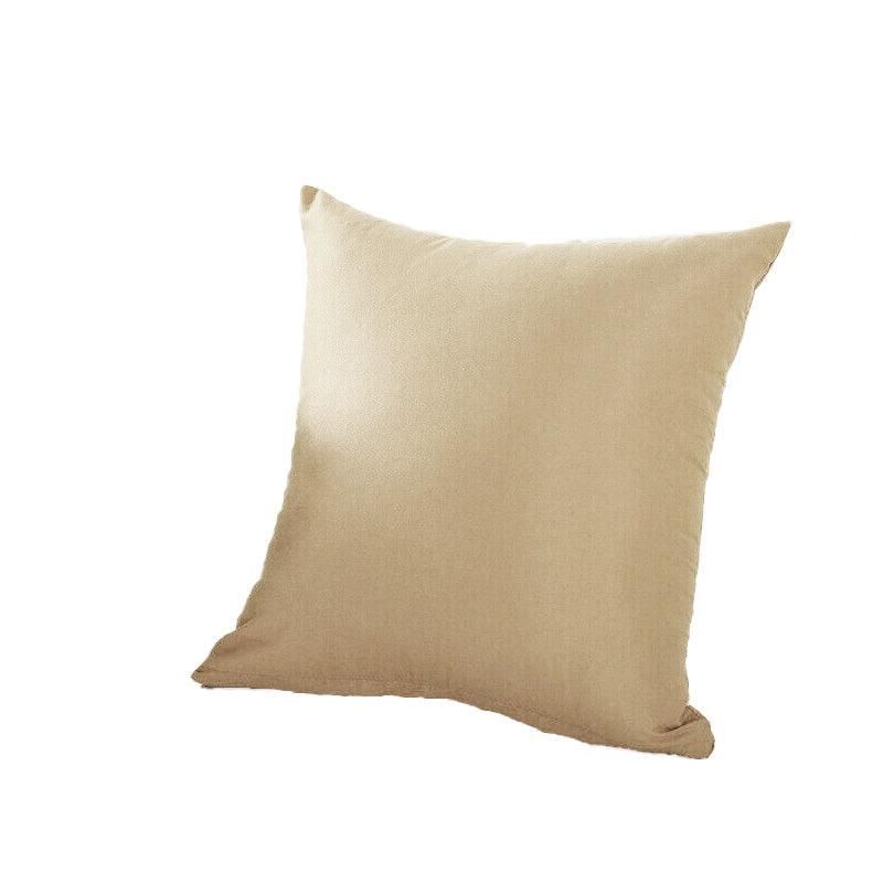 40 × 40cm Multicoloured Plain Solid Colour Cushion Cover Covers Decorative Pillow Case - Beige