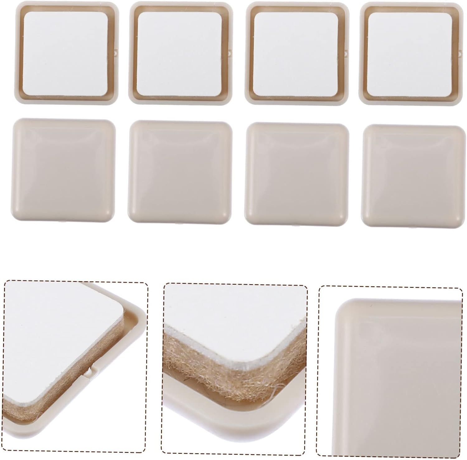 16pcs Floor Mat Non Skid Rug Moving Sliders Floor Protector Glide Felt Pads for Chairs Cabinet Protector — image 4