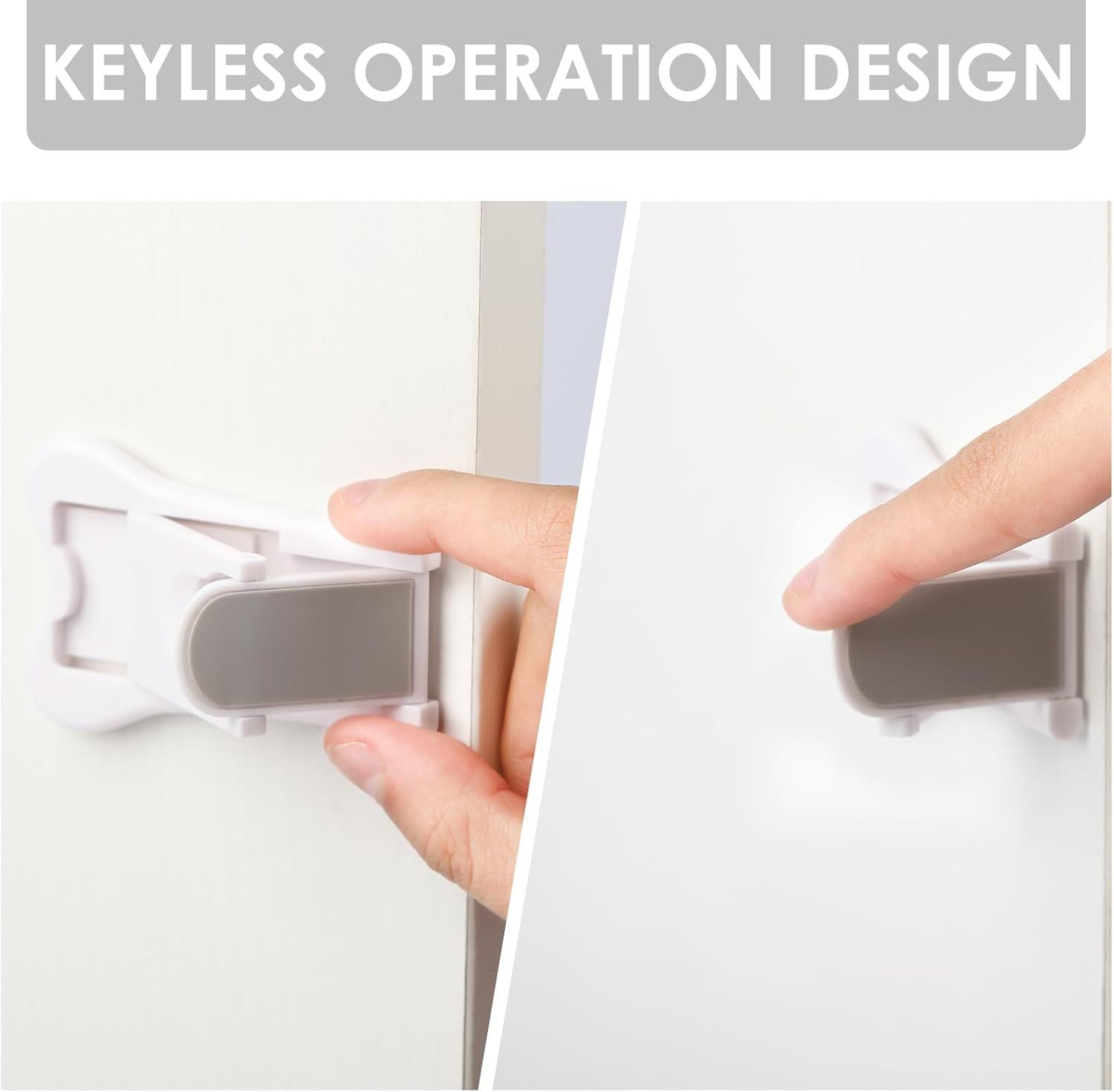 2 PCS Sliding Door Locks,Slide Closet Doors Window Stoppers for Windows,Closets,Cabinets,Sliding Glass Door — image 4