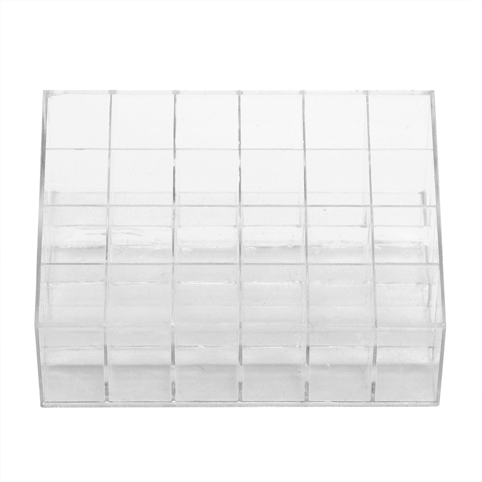 Transparent 24 Grids Lipstick Holder Organizer Display Stand Nail Polish Makeup Storage Box โ image 3