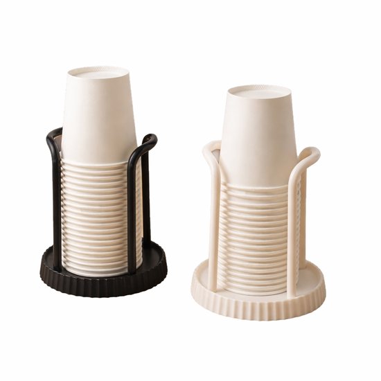 Disposable cup holder for paper cups - practical cup holder - paper cup dispenser for the desk - cup dispenser - Multifunctional paper cup holder - set of two