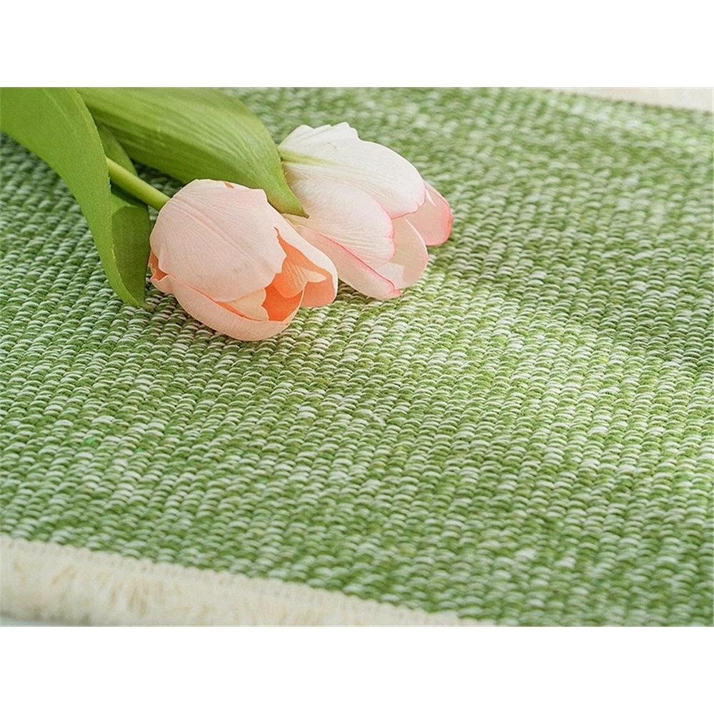 Cotton Frayed Placemats Set of 4 Dining Table | Rustic Vintage Boho Washable Easter Placemat for Outdoor Parties BBQ's Wedding, Special Occasions β image 3