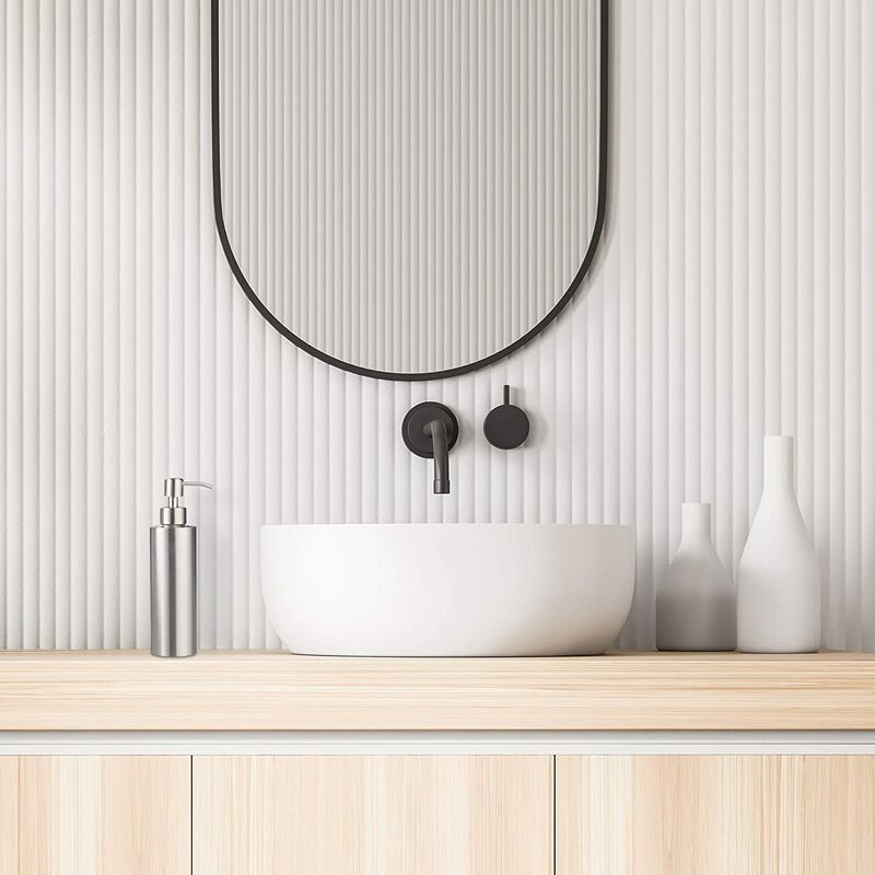 Brushed Stainless Steel Refillable Soap Dispenser 350Ml Silver โ image 2