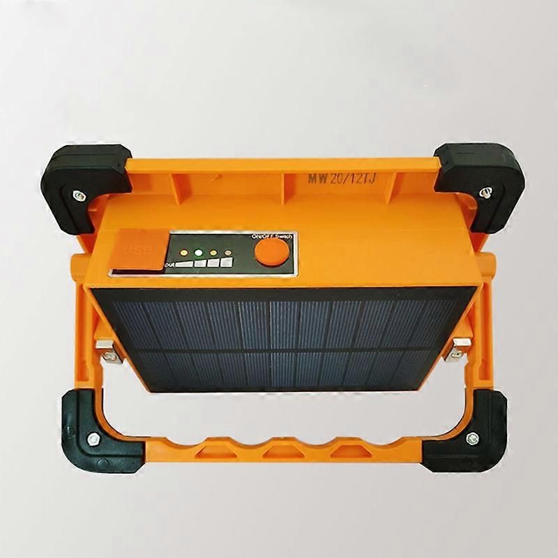 LED Portable Solar Lamp Fast Charging Rechargeable Light with Rotatable Handle for Outdoor Camping Emergency Home Large — image 3