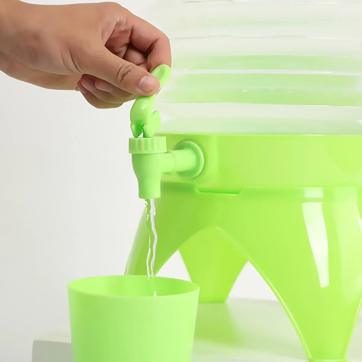 5.5L Outdoor Water Container Camping Folding Water Beer Juice Travel Bucket Use - Blue โ image 6