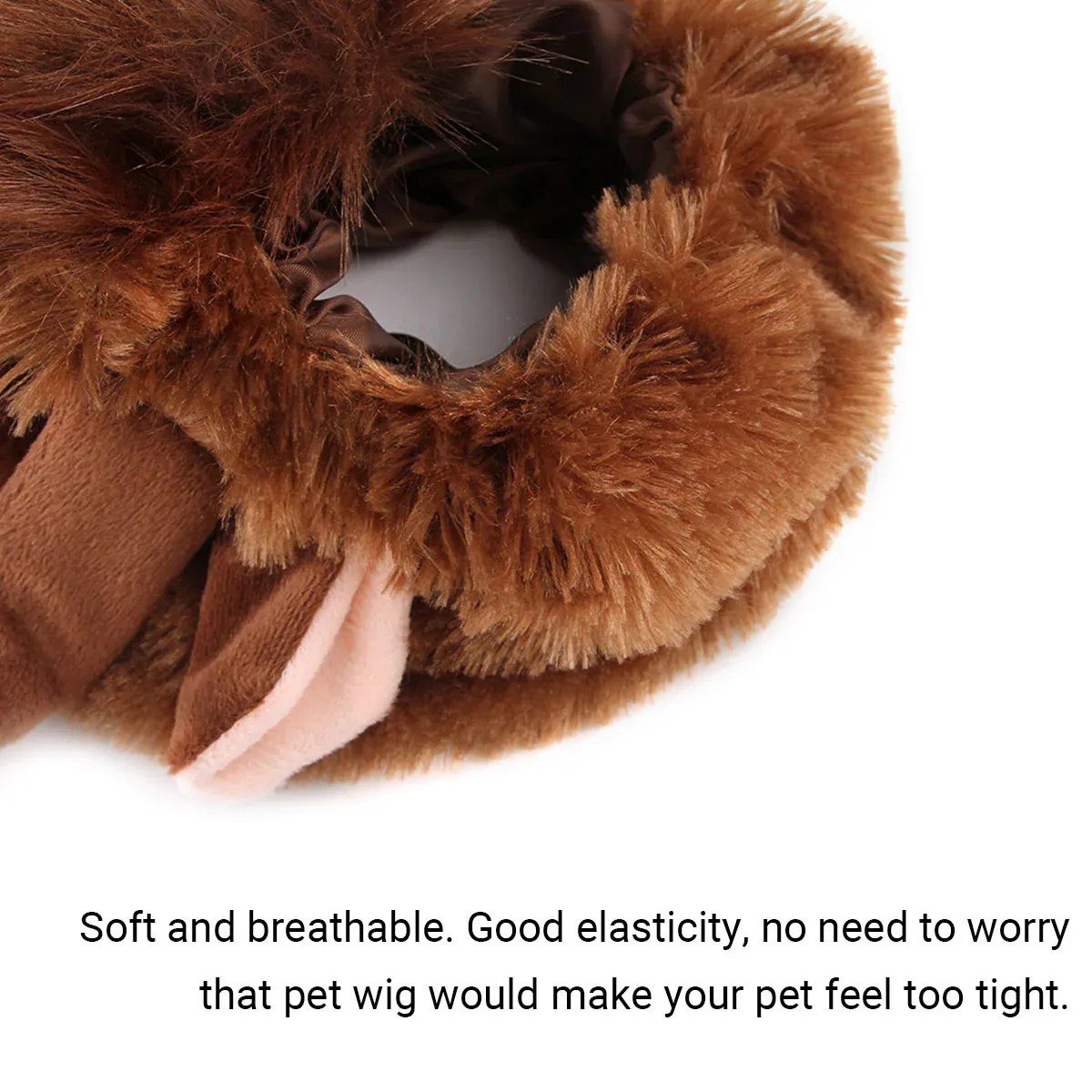 Pet Horn Wigs Headwear Adjustable for Dogs Cats Soft Comfortable Decoration - L — image 6