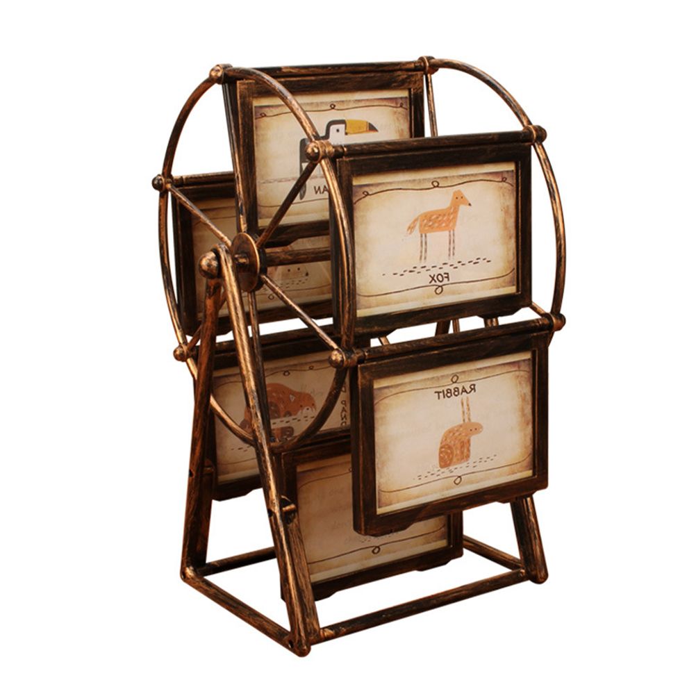 Vintage Family Photo Frame Ferris Wheel Rotatable Photo Frame Home Decor Gift โ image 2