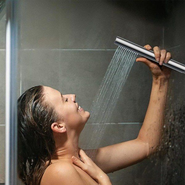 Water-Saving 1-Spray Hand Shower Head, 48 Nozzle Design, High Pressure Brass, G1/2 Thread, water-saving flow, pressure-boosted flow — image 3