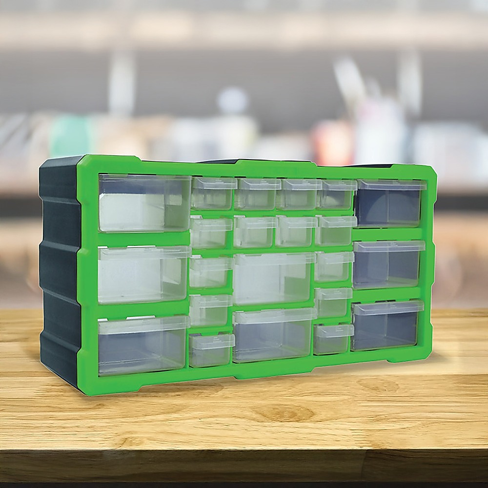 22 Multi Drawer Parts Storage Cabinet Unit Organiser Home Garage Tool Box โ image 2