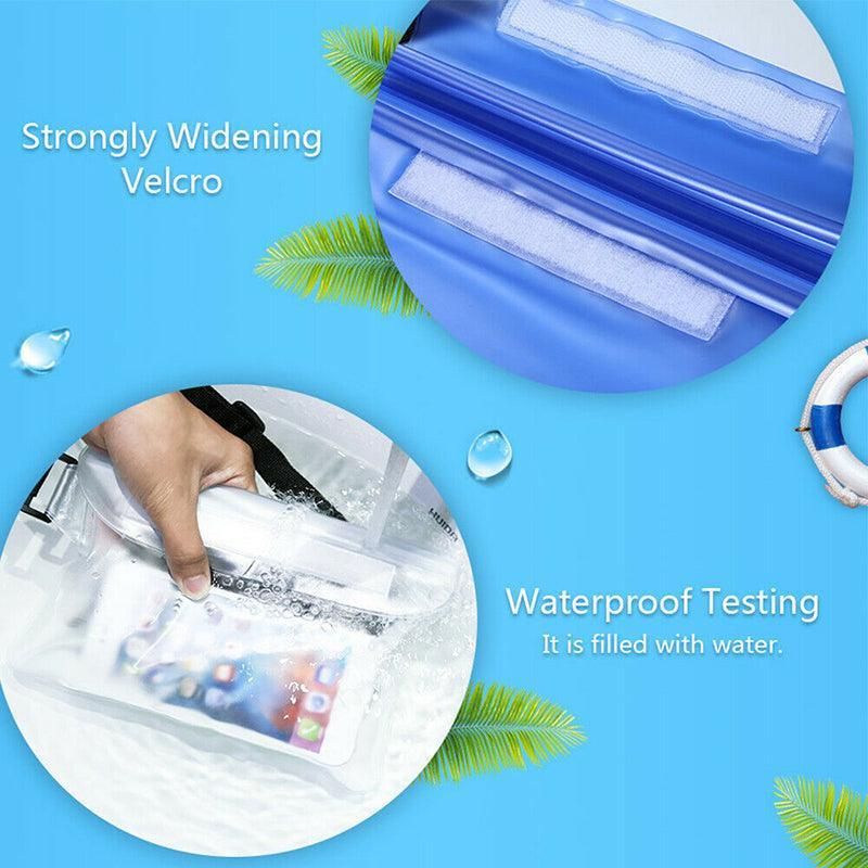 Waterproof Underwater Waist Belt Bum Bag Beach Swimming Boating Dry Phone Pouch - Red โ image 6