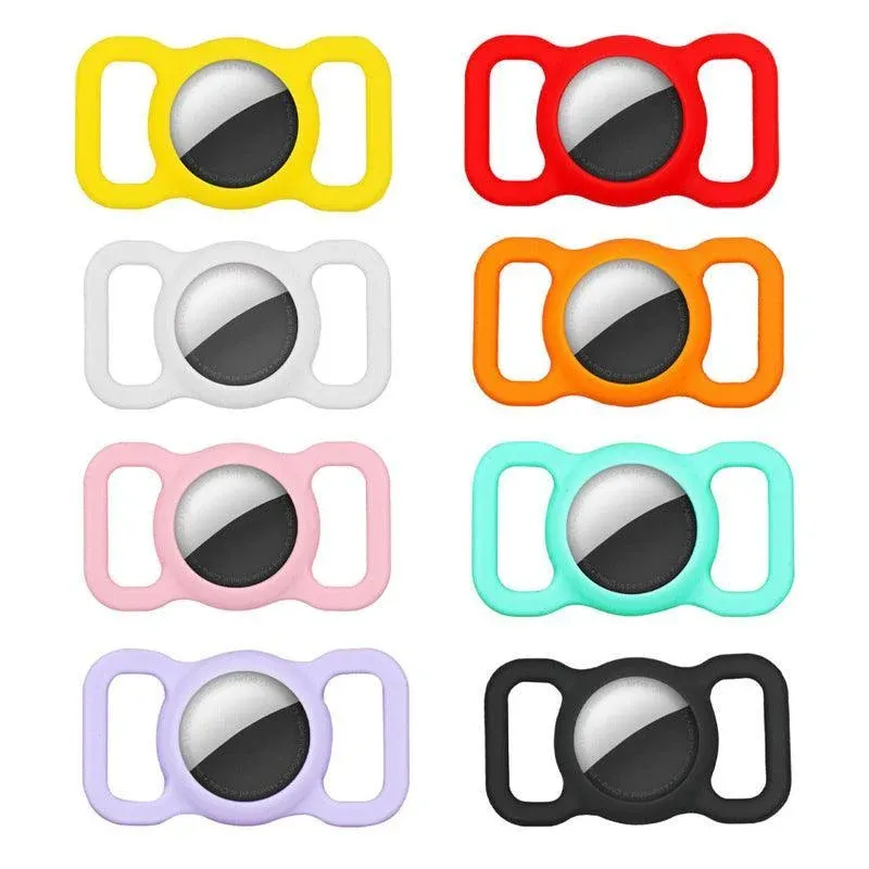 Silicone Collar Attachment Case Compatible with Tracking Device for Pets - Yellow — image 3