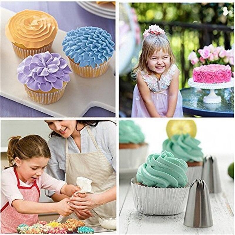 27pcs Pink Tulle Set Liquor Tips Bag Connector, Cake Tool โ image 3